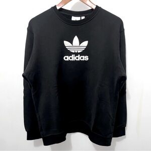 adidas Originals - Trefoil Chenille Logo Crewneck (Black)